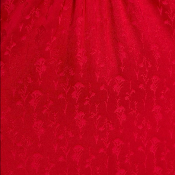 Johanna Ortiz Red Balladist tiered satin-jacquard halterneck maxi dress - Picture 4 of 4